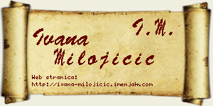 Ivana Milojičić vizit kartica